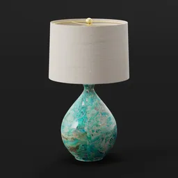 Marble Ceramic Table Lamp