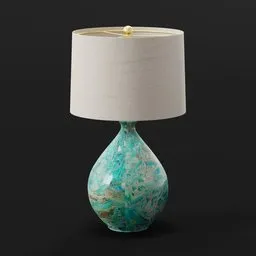 Marble Ceramic Table Lamp