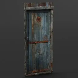 Old shack door