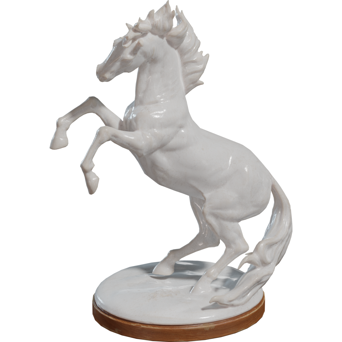 Horse Statue 01 FREE 3D Sculpture models BlenderKit