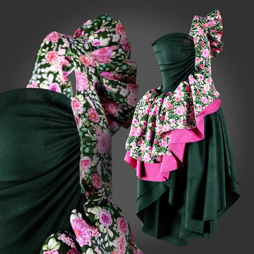 Floral Ruffle Dress