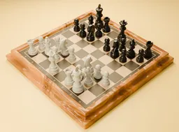 Chess Board with Pieces