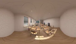 Modern Navy Accent Loft 360 Interior