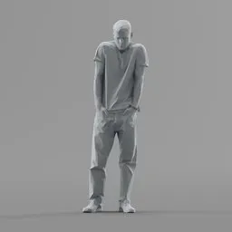 Lowpoly Male Standing