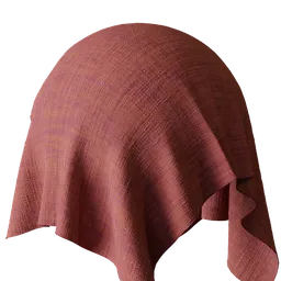 Terracotta Linen Fabric