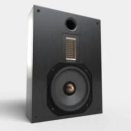 Wallmount Hi-Fi speakers Black Wood