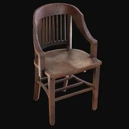 1930s Wooden Office Chair