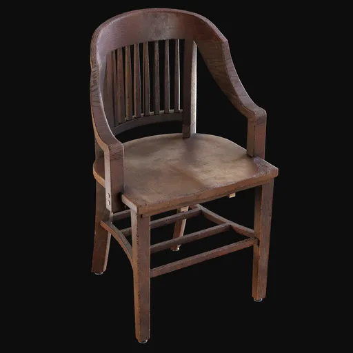 1930s Wooden Office Chair