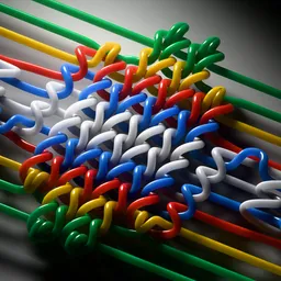 Colorful Wire Weave Geometry Nodes