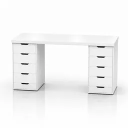 Modern White Desk