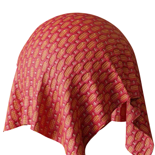 Geometric Red Jacquard