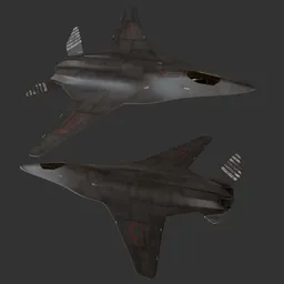 Sci-fi Stealth fighter jet