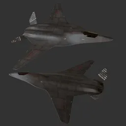 Sci-fi Stealth fighter jet