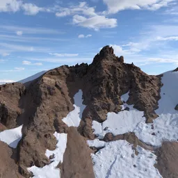 Large Mountain Peak Photoscan