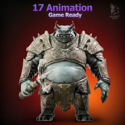 Swamp Monster-Rigged-Animated