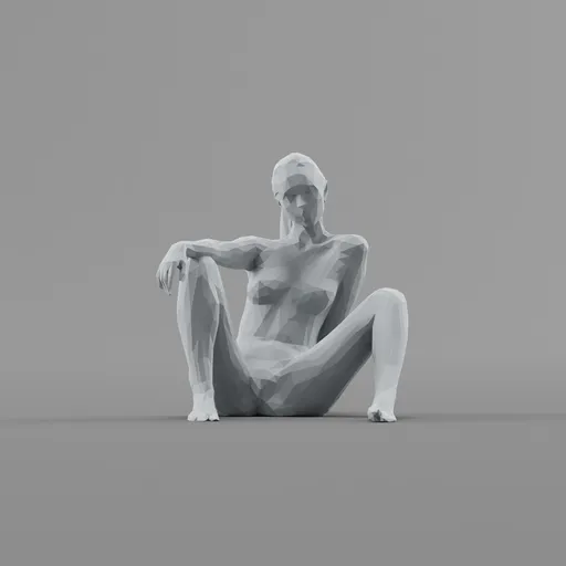 Lowpoly Female Topless