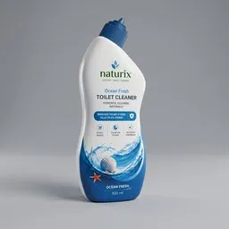 Plastic Toilet Cleaner Bottle Mockup