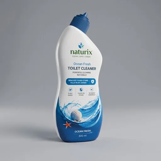 Plastic Toilet Cleaner Bottle Mockup