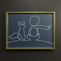 Decorate the frame of a Little Prince