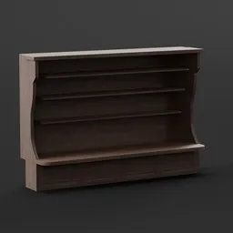 Wooden shelf