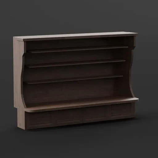 Wooden shelf