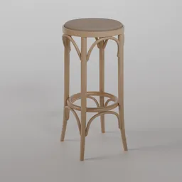 73 Barstool B0 - natural varnish