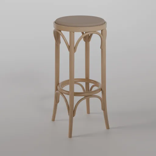 73 Barstool B0 - natural varnish