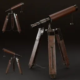 SJ-Antique Telescope black