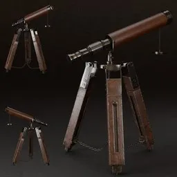 SJ-Antique Telescope black