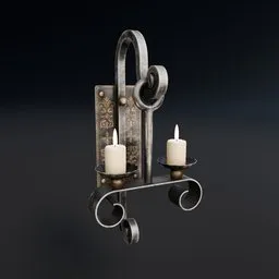 Ornate Wall Candle Sconce