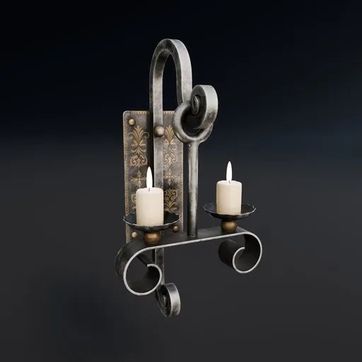 Ornate Wall Candle Sconce