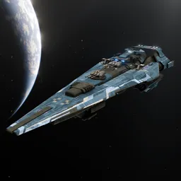 Scifi Space Ship Battle Cruiser Aegis