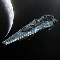Scifi Space Ship Battle Cruiser Aegis