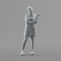Lowpoly Female Standing