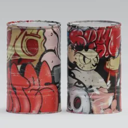 Graffiti Street Oil Drum03