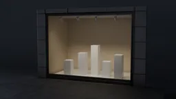 Shop Window Template 2 - Night Time