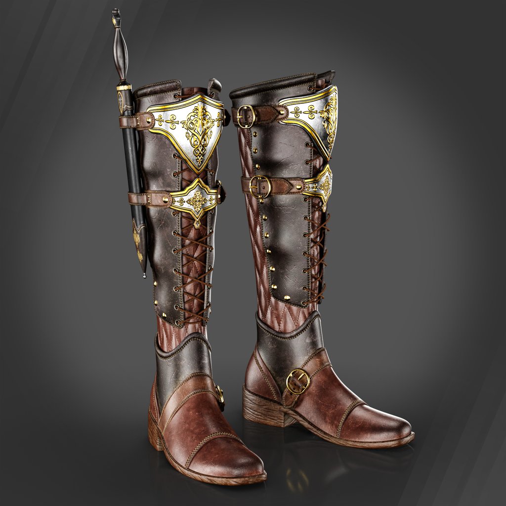 Warrior Boot | Characters models | Blendkit