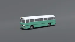 Low Poly Retro Bus