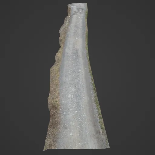 Detailed 3D Blender model of a rugged off-road trail with realistic textures.