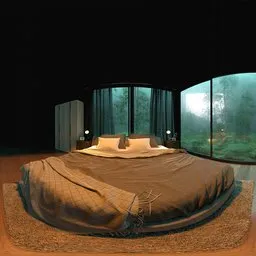 Cozy Forest Cabin Bedroom