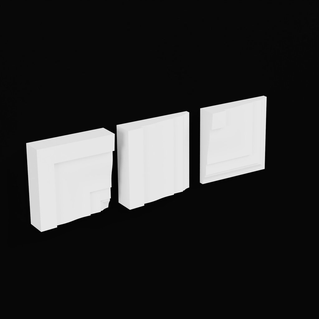 BlenderKit Download the Moulding Trim Door Casing Parts model