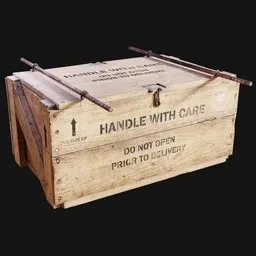 Heavy-Duty Wooden Freight Crate