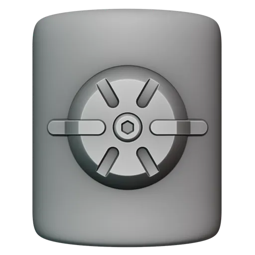 Detailed sculpting brush imprint for 3D modeling in Blender, precise hard-surface pattern.