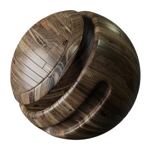 Dark wooden parquets
