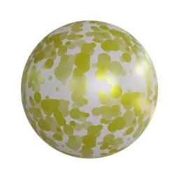 High-resolution PBR texture of golden speckled ceramic, ideal for Blender 3D material library.