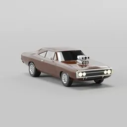 Vintage Blower Muscle Car
