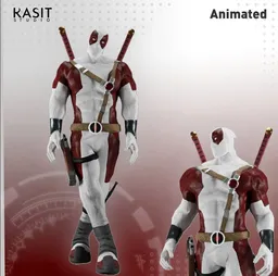 White Deadpool Animated