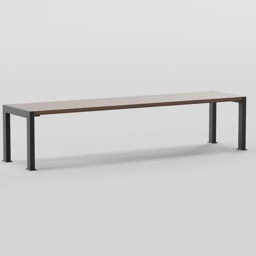 Backless Outdoor Bench