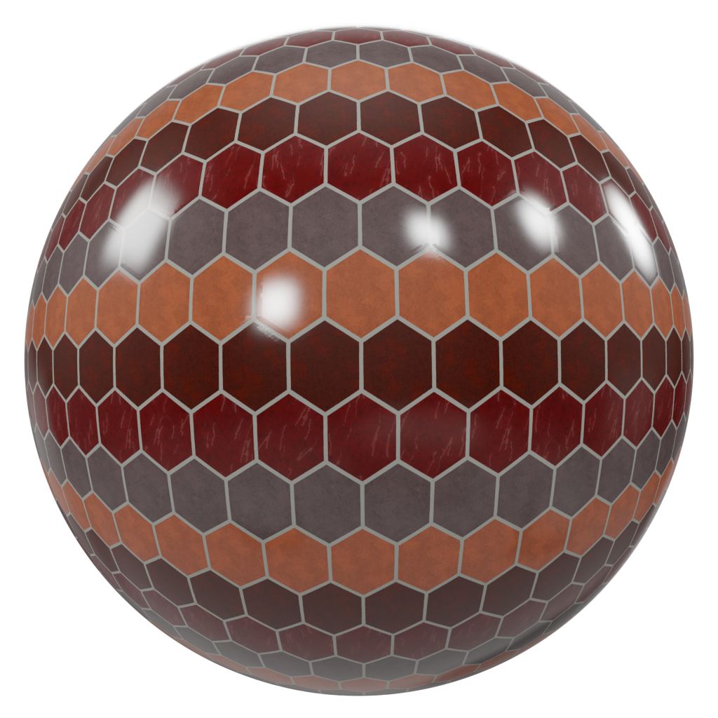 Hexagon tile | FREE floor materials | BlenderKit