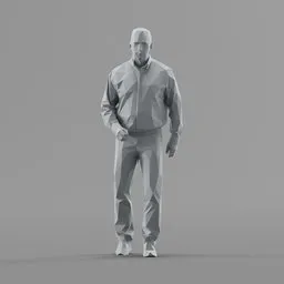 Lowpoly Male Walking